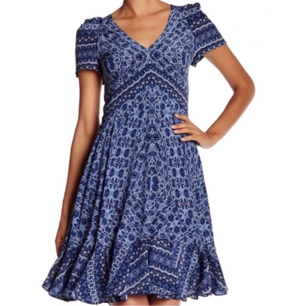 Rebecca Taylor 💙 Mars Paisley Dress - Picture 6 of 6